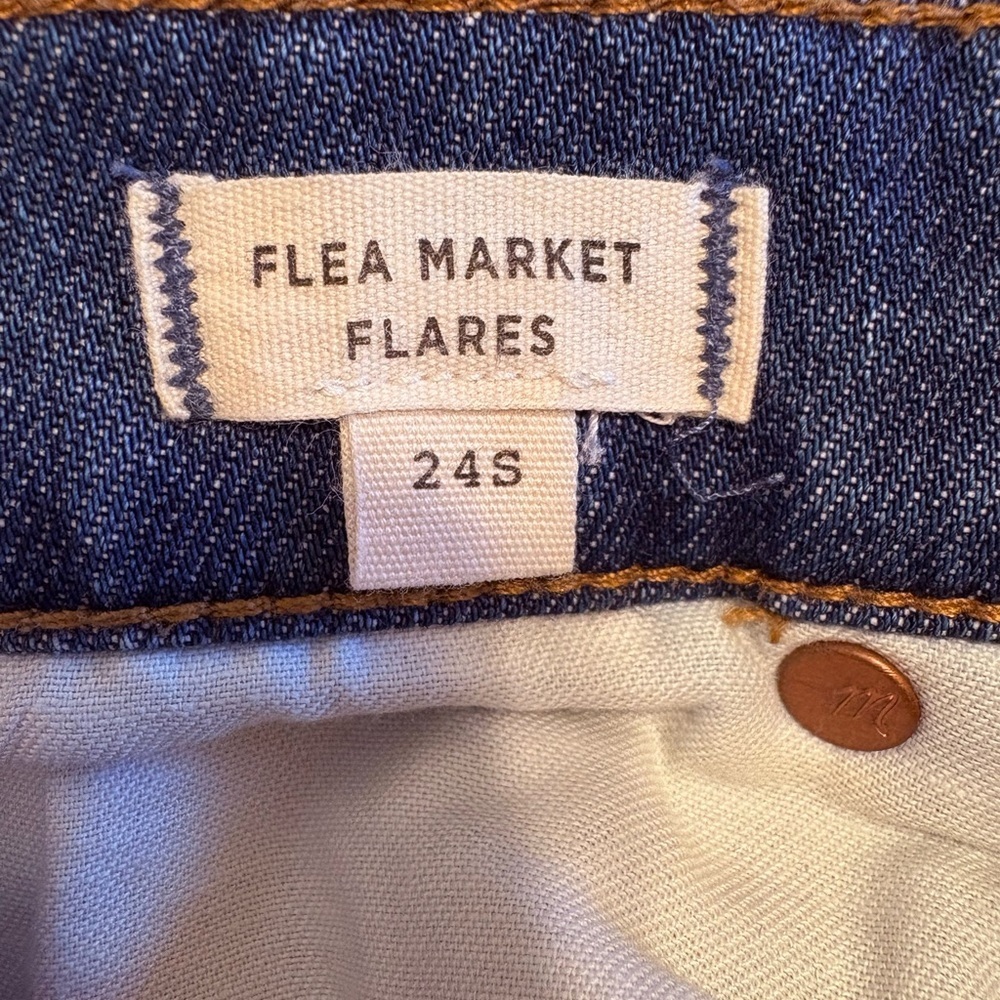 NWOT Madewell Flea Market Flare Jeans 24 Short 31” Inseam - Picture 8 of 9